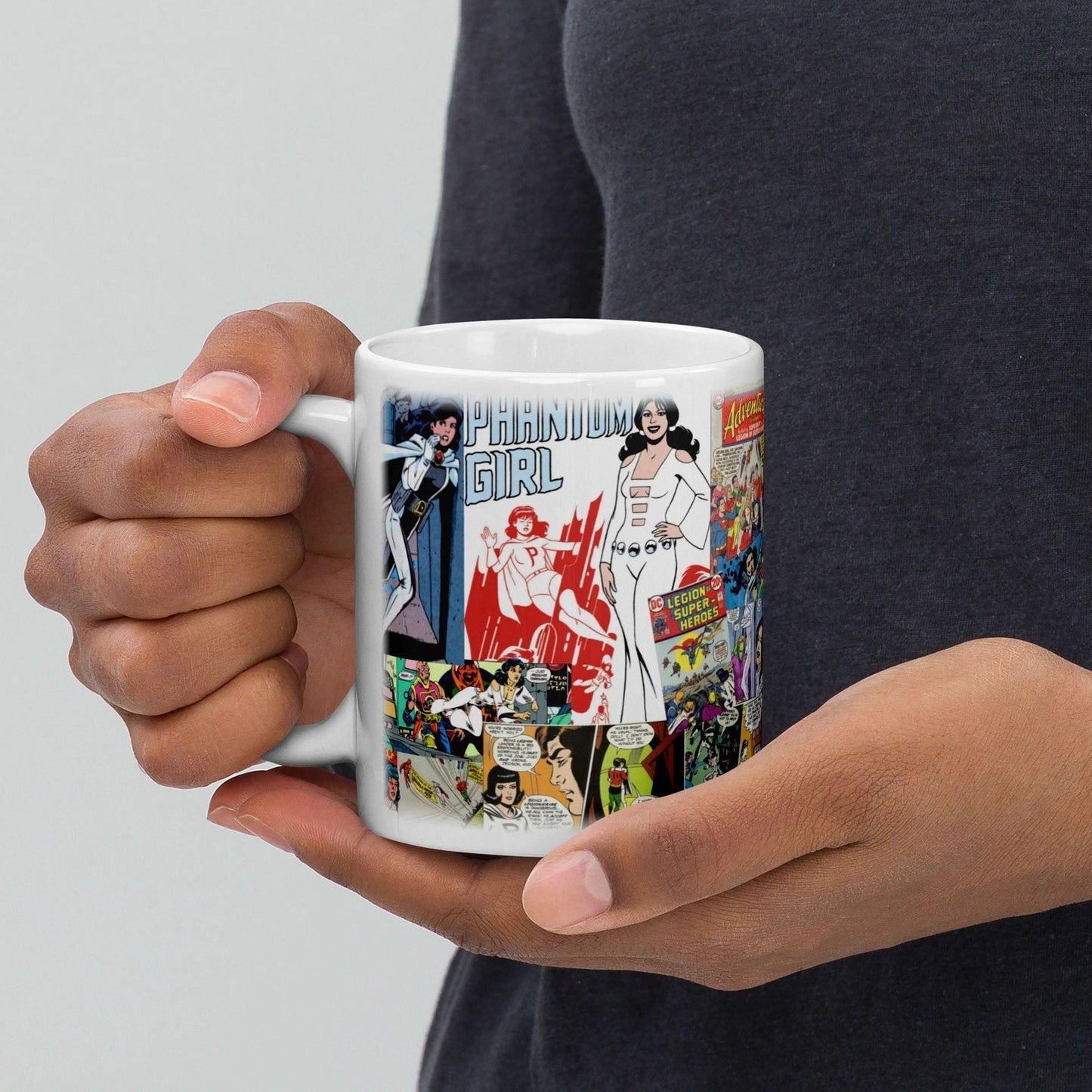 Phantom Girl Collage Anniversary Mugs