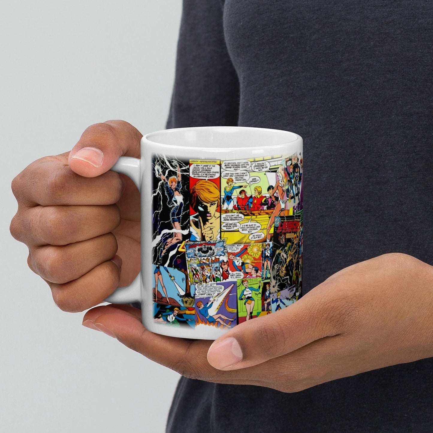LIGHTNING LASS Collage Anniversary Mug