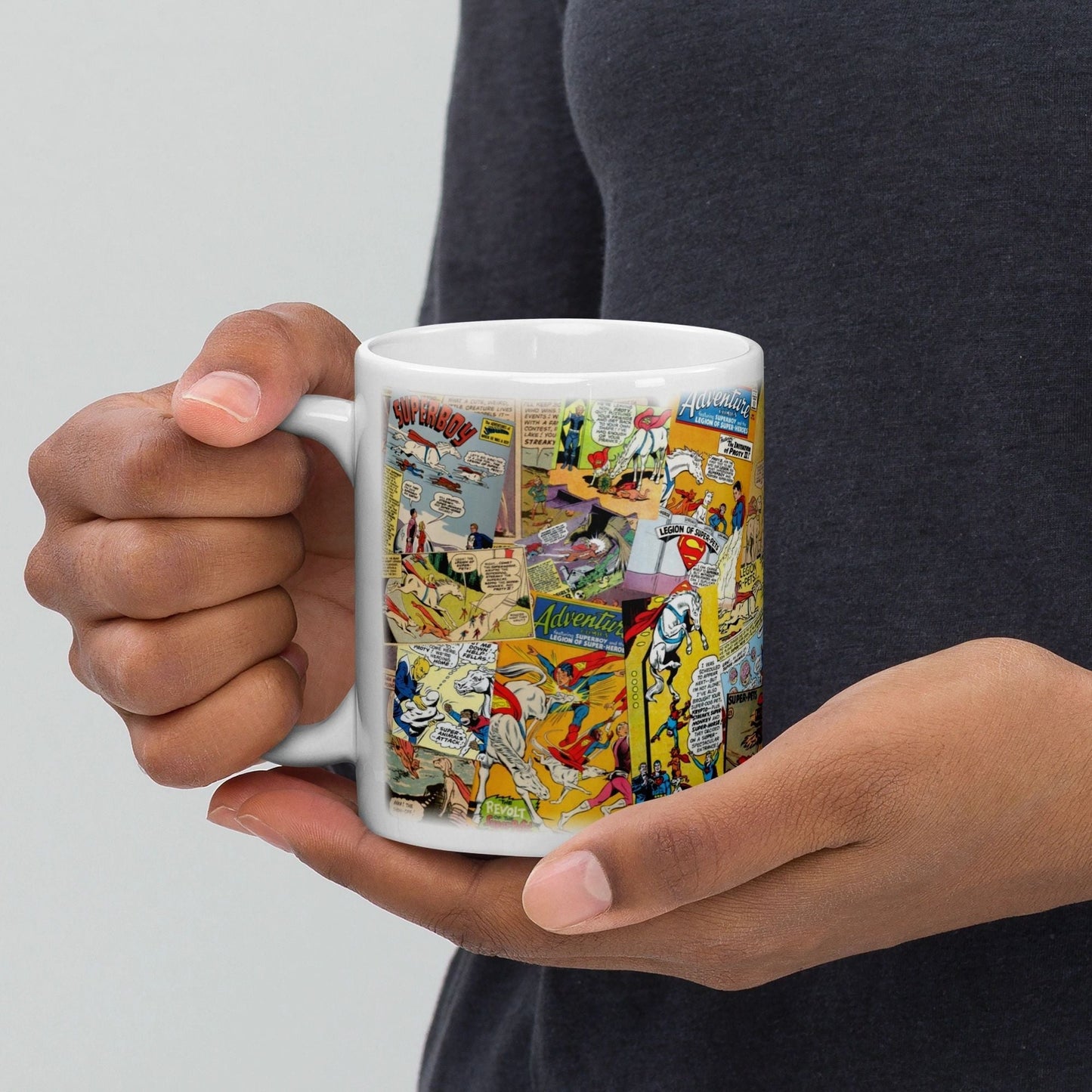 Super Pets Collage Anniversary Mugs
