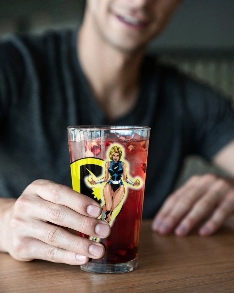 LIGHT LASS/LIGHTNING LASS READY Pint Glass (with Free Shipping)
