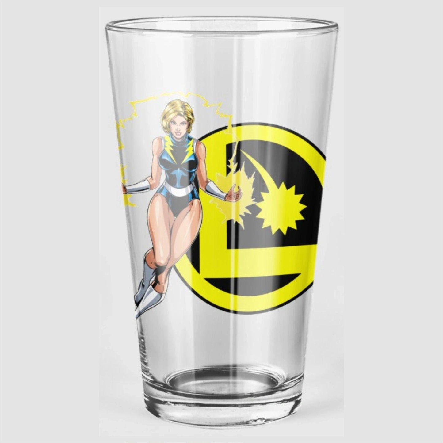 LIGHT LASS/LIGHTNING LASS READY Pint Glass (with Free Shipping)