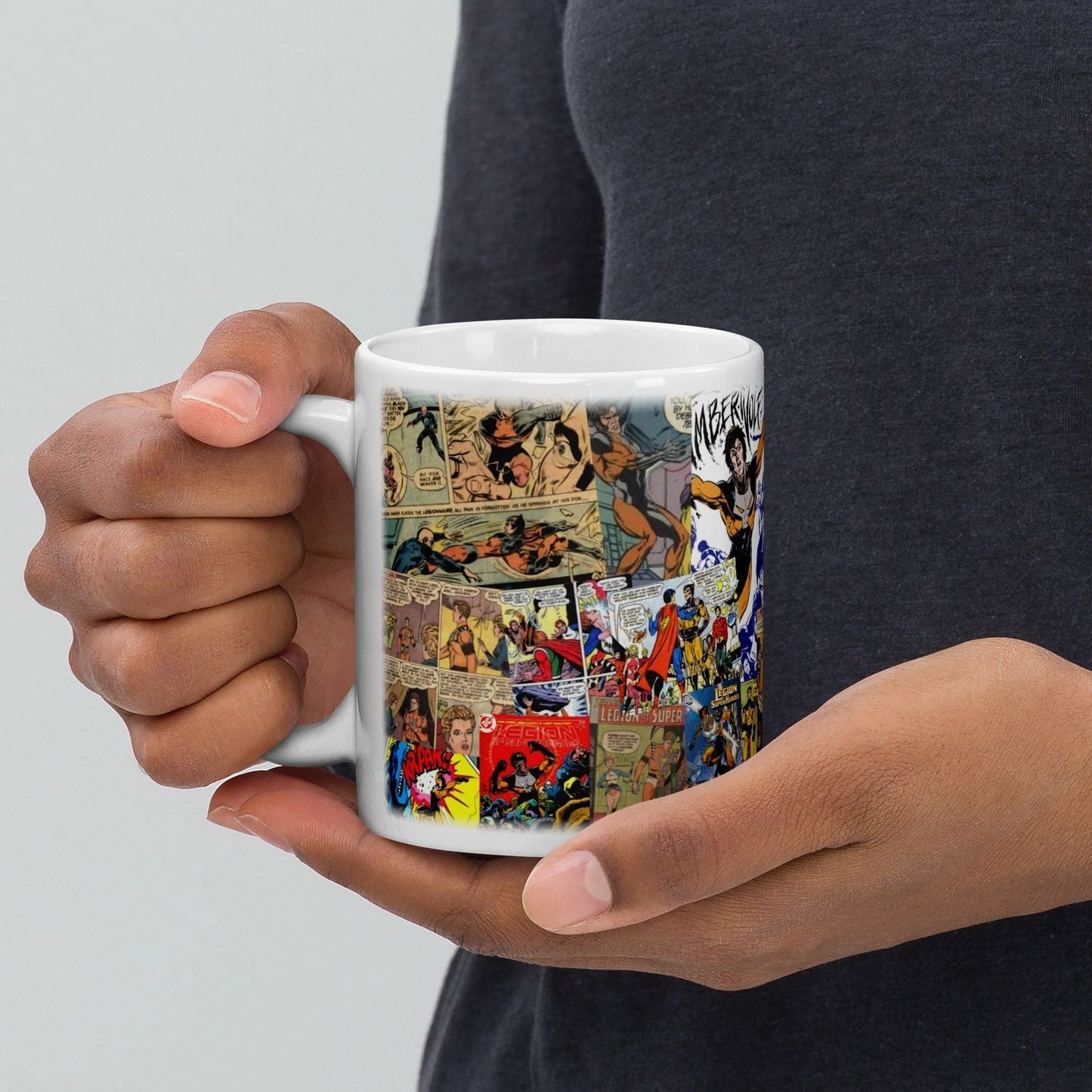 TIMBER WOLF Collage Anniversary Mugs
