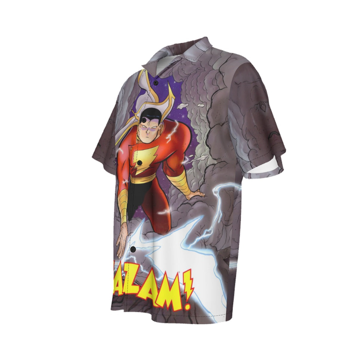 SHAZAM PIN UP ALL OVER PRINT SHIRT AND TANK TOP- KEVIN SMITH ART
