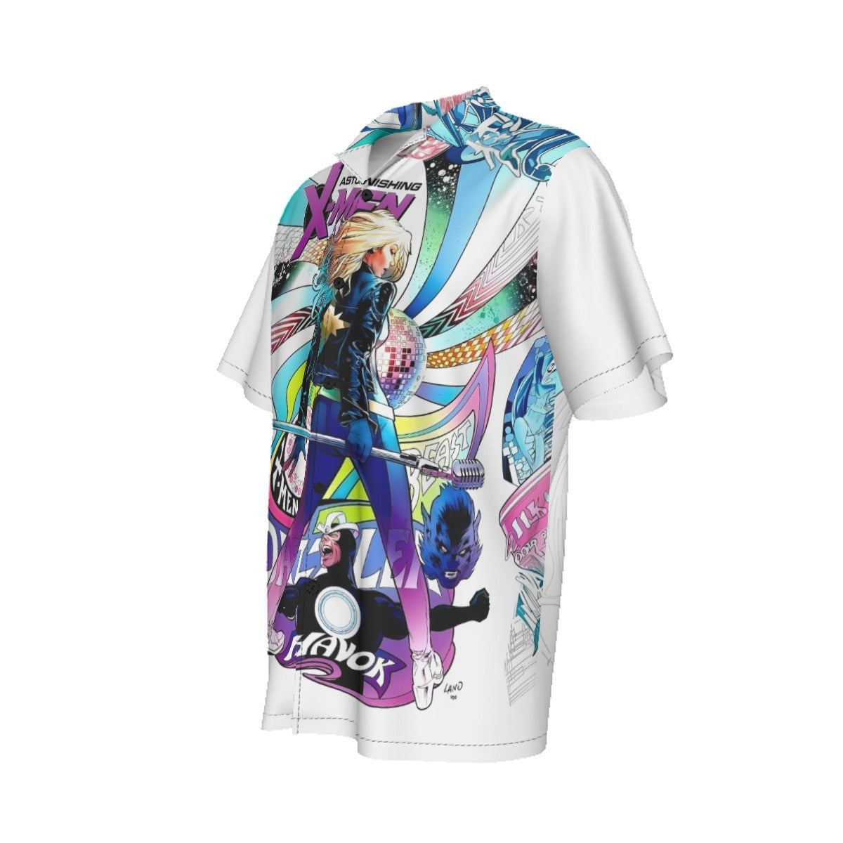 ASTONISHING XMEN 13 v3 PIN UP ALL OVER PRINT SHIRT AND TANK TOP - DAZZLER