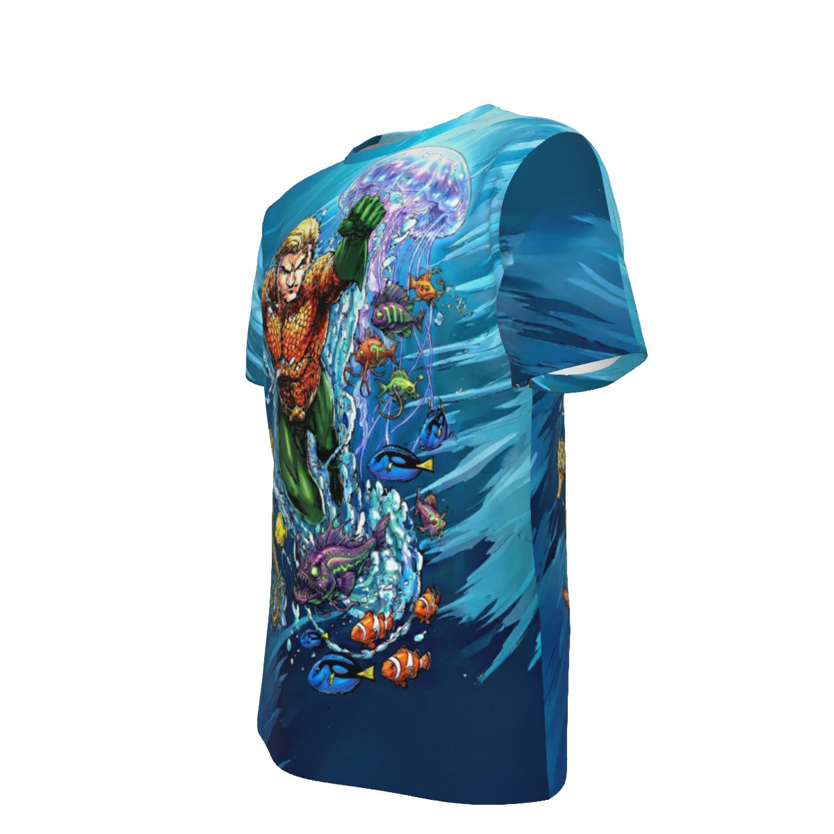 AQUAMAN GO All Over Print Shirt & Tank Top - ORIGINAL ART