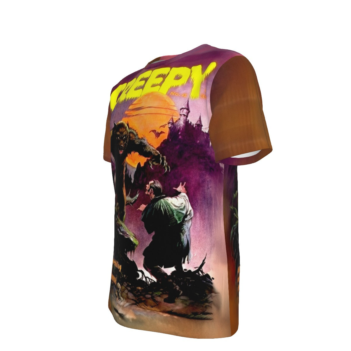 CREEPY 4  ALL OVER PRINT SHIRT AND TANK TOP- FRANK FRAZETTA ART
