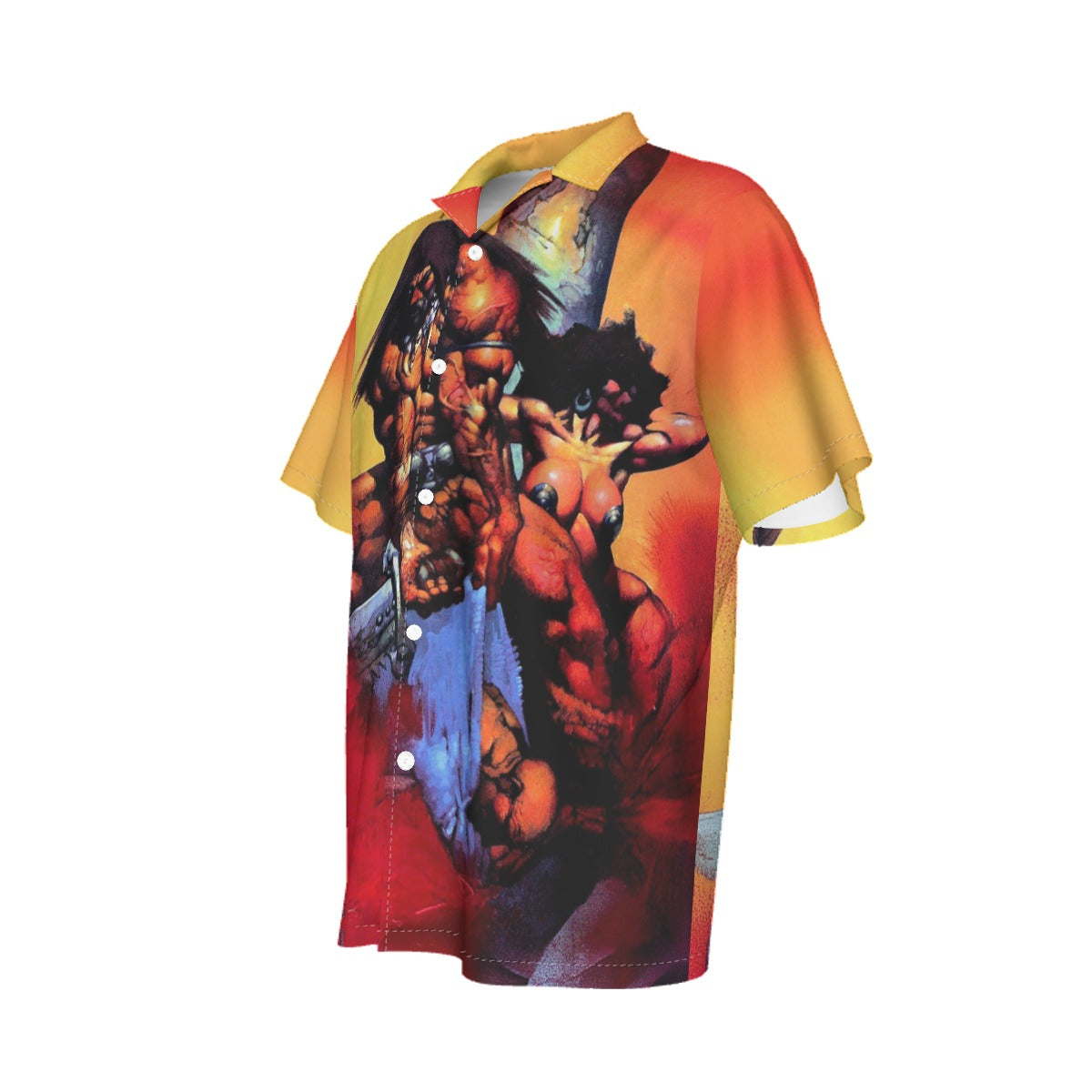 CONAN PIN UP OVER PRINT SHIRT AND TANK TOP - BISLEY ART