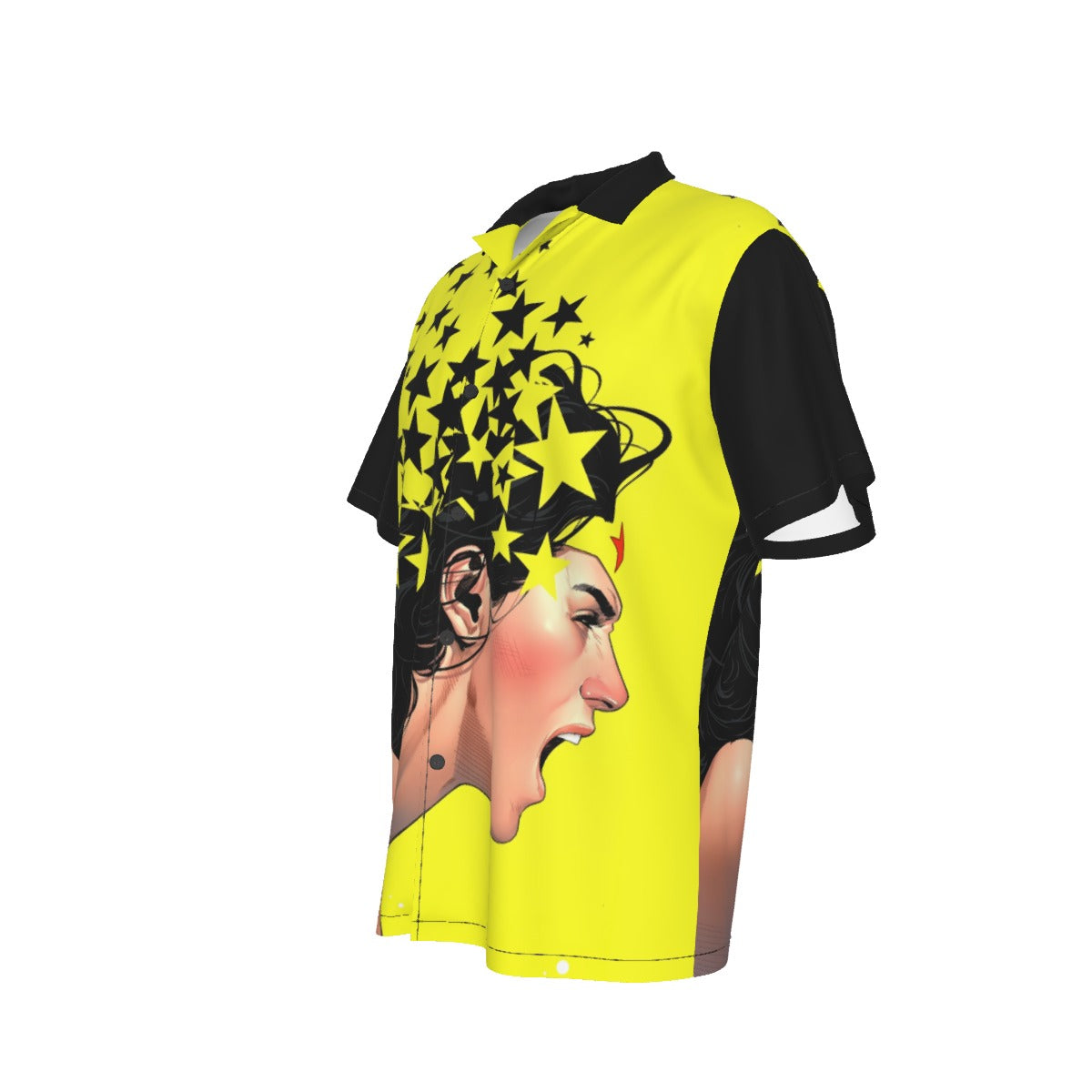 WONDER WOMAN NEGATIVE SPACE ALL OVER PRINT SHIRT AND TANK TOP