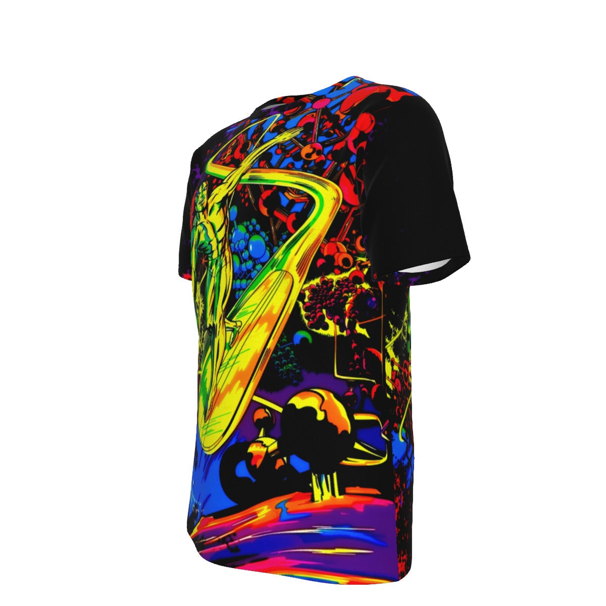PSYCHEDELIC SILVER SURFER OVER PRINT SHIRT AND TANK TOP - JACK KIRBY ART