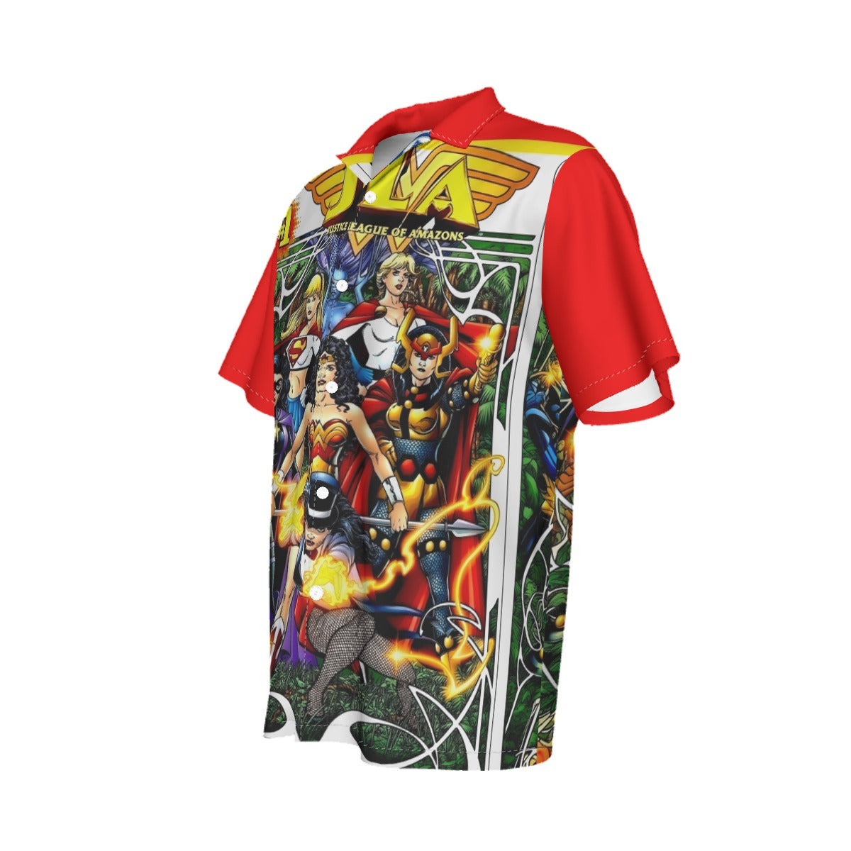JLA CYBERFORCE ALL OVER PRINT SHIRT AND TANK TOP