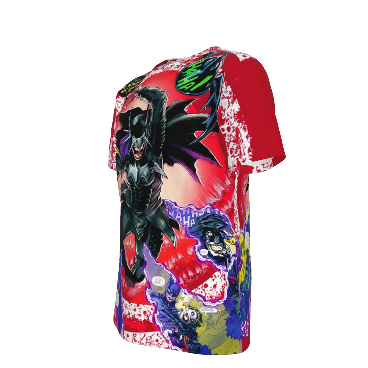 BATWOMAN WHO LAUGHS PIN UP OVER PRINT SHIRT AND TANK TOP