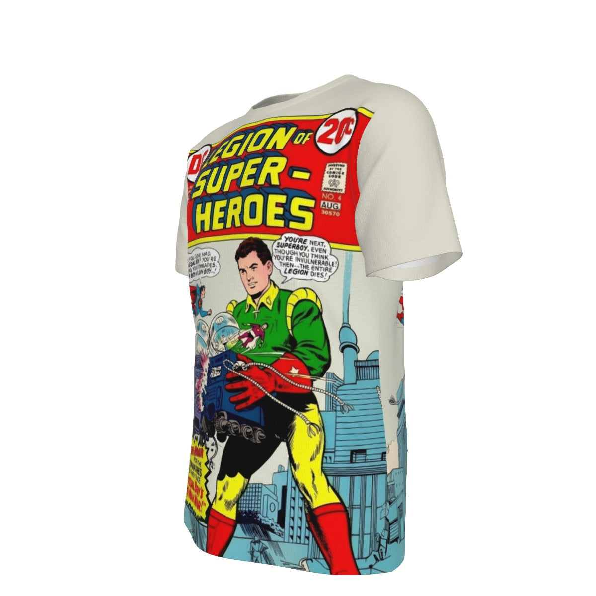 LEGION OF SUPERHEROES 2 V1 OVER PRINT SHIRT AND TANK TOP