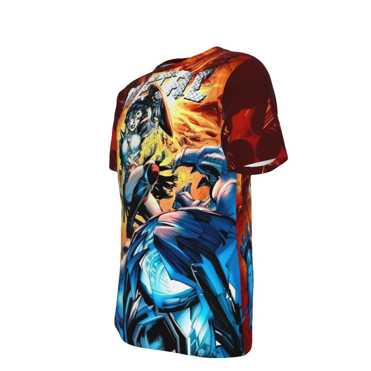 DARK KNIGHT METAL WONDER WOMAN ALL OVER PRINT SHIRT AND TANK TOP