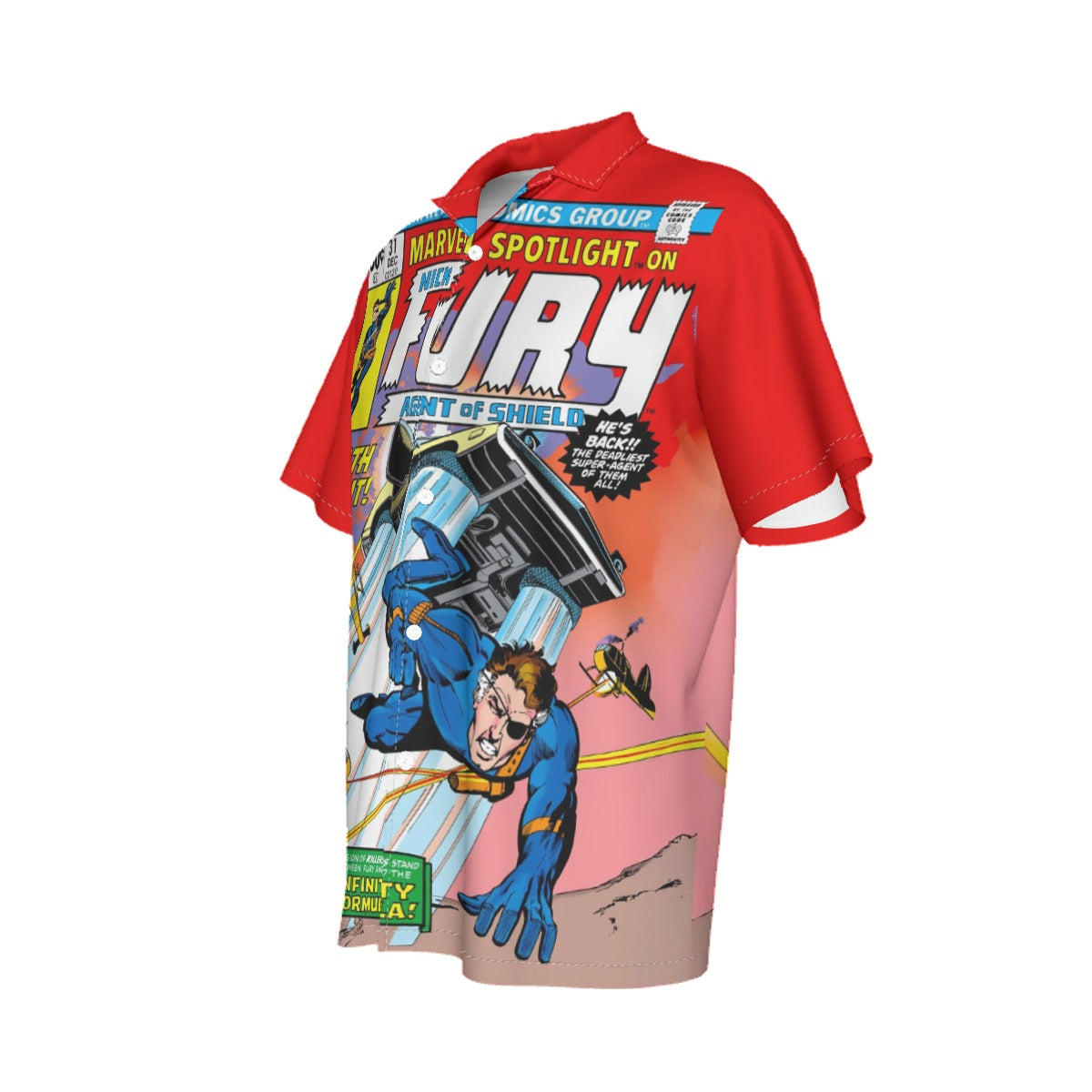MARVEL SPOTLIGHT 31 ALL OVER PRINT SHIRT AND TANK TOP - NICK FURY
