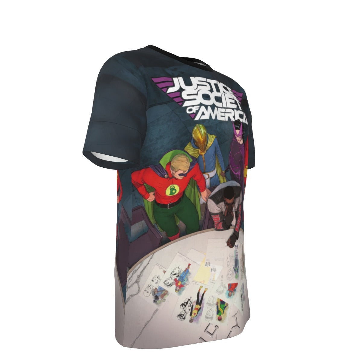 JUSTICE SOCIETY OF AMERICA 3 V6 All Over Print Shirt & Tank Top