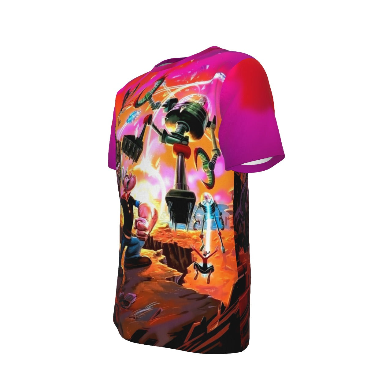 POPEYE VS MARS ATTACK ALL OVER PRINT SHIRT AND TANK TOP