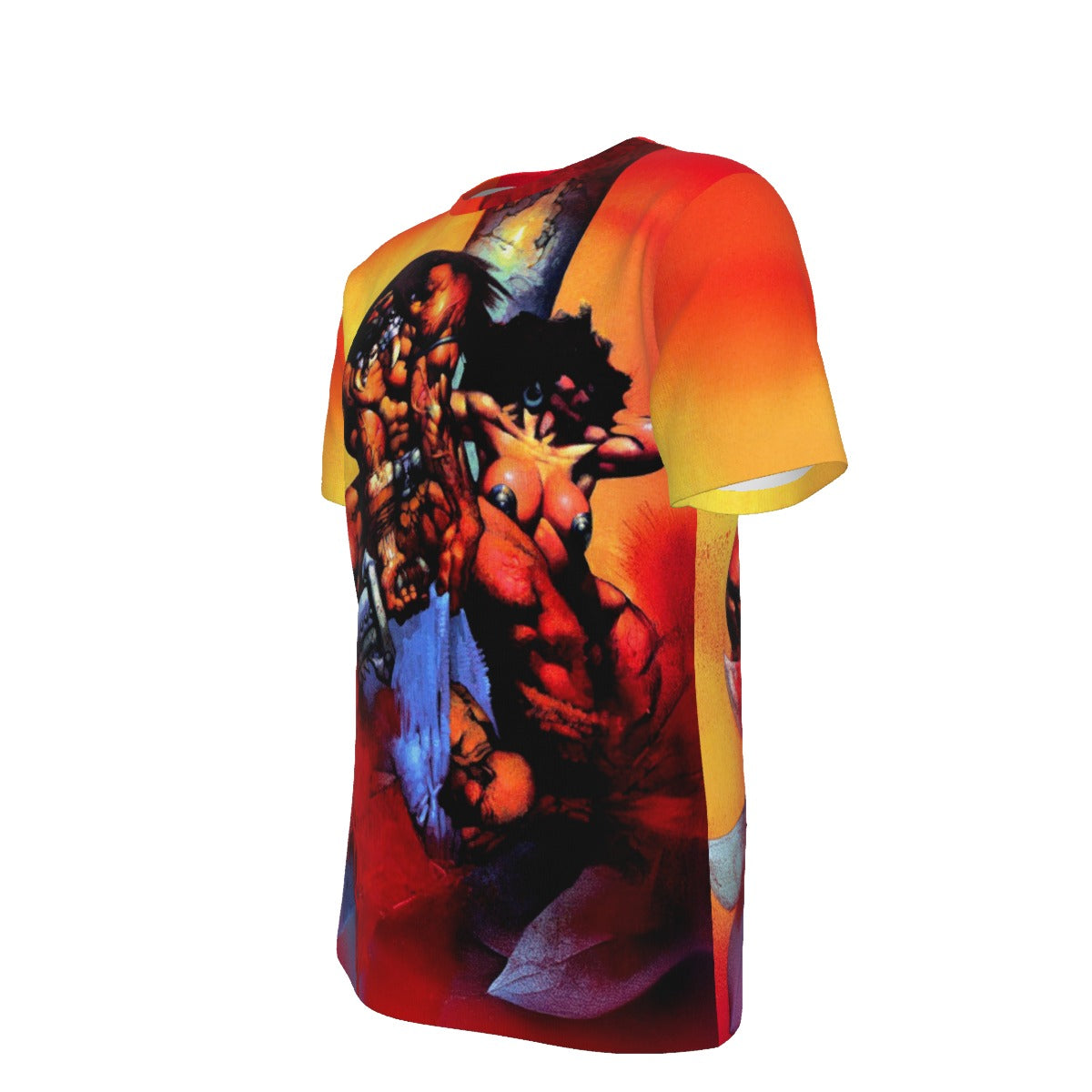 CONAN PIN UP OVER PRINT SHIRT AND TANK TOP - BISLEY ART