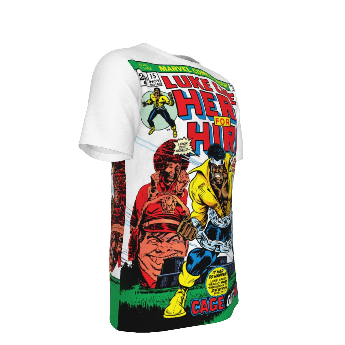 LUKE CAGE POWERMAN 9  Over Print Shirt & Tank Top