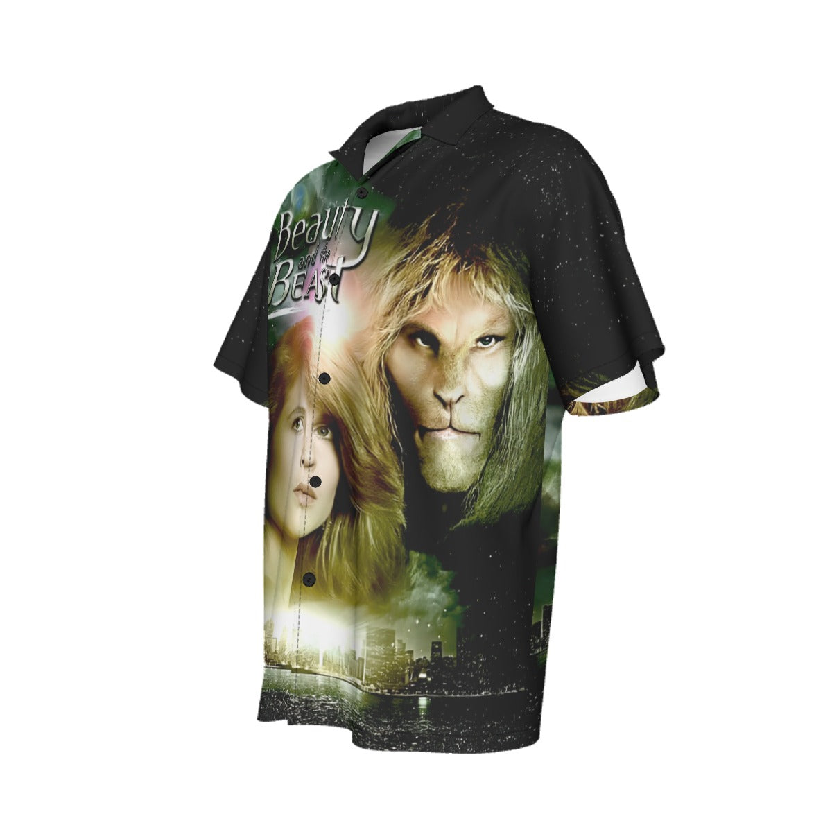 BEAUTY AND THE BEAST TV CD COVER OVER PRINT SHIRT AND TANK TOP