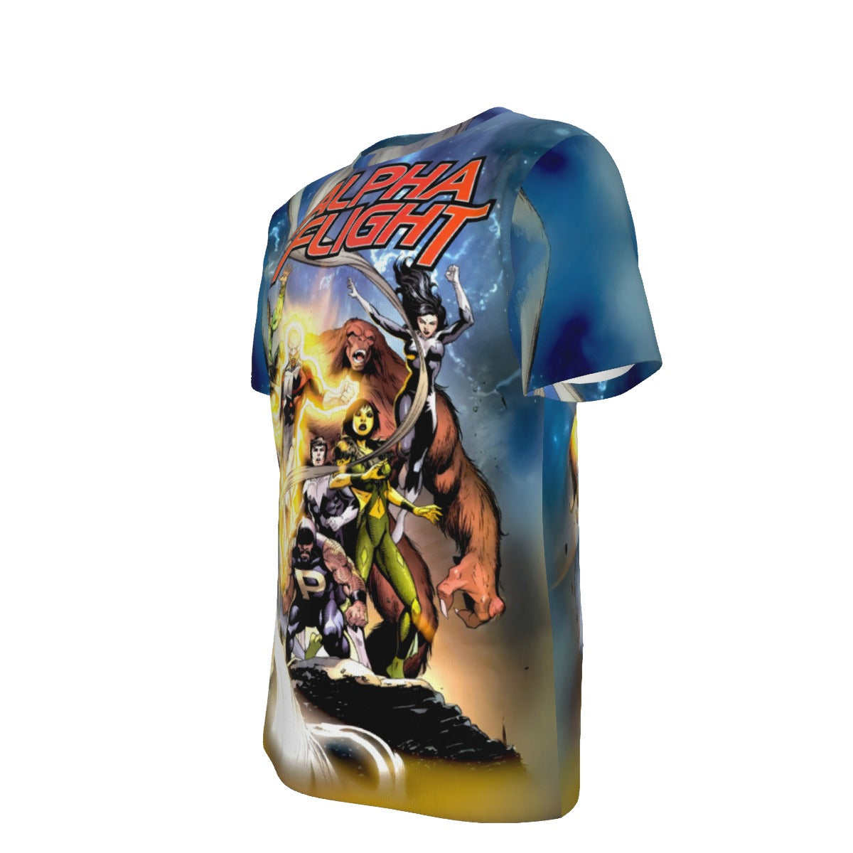 ALPHA FLIGHT FEAR ITSELF 6 OVER PRINT SHIRT AND TANK TOP