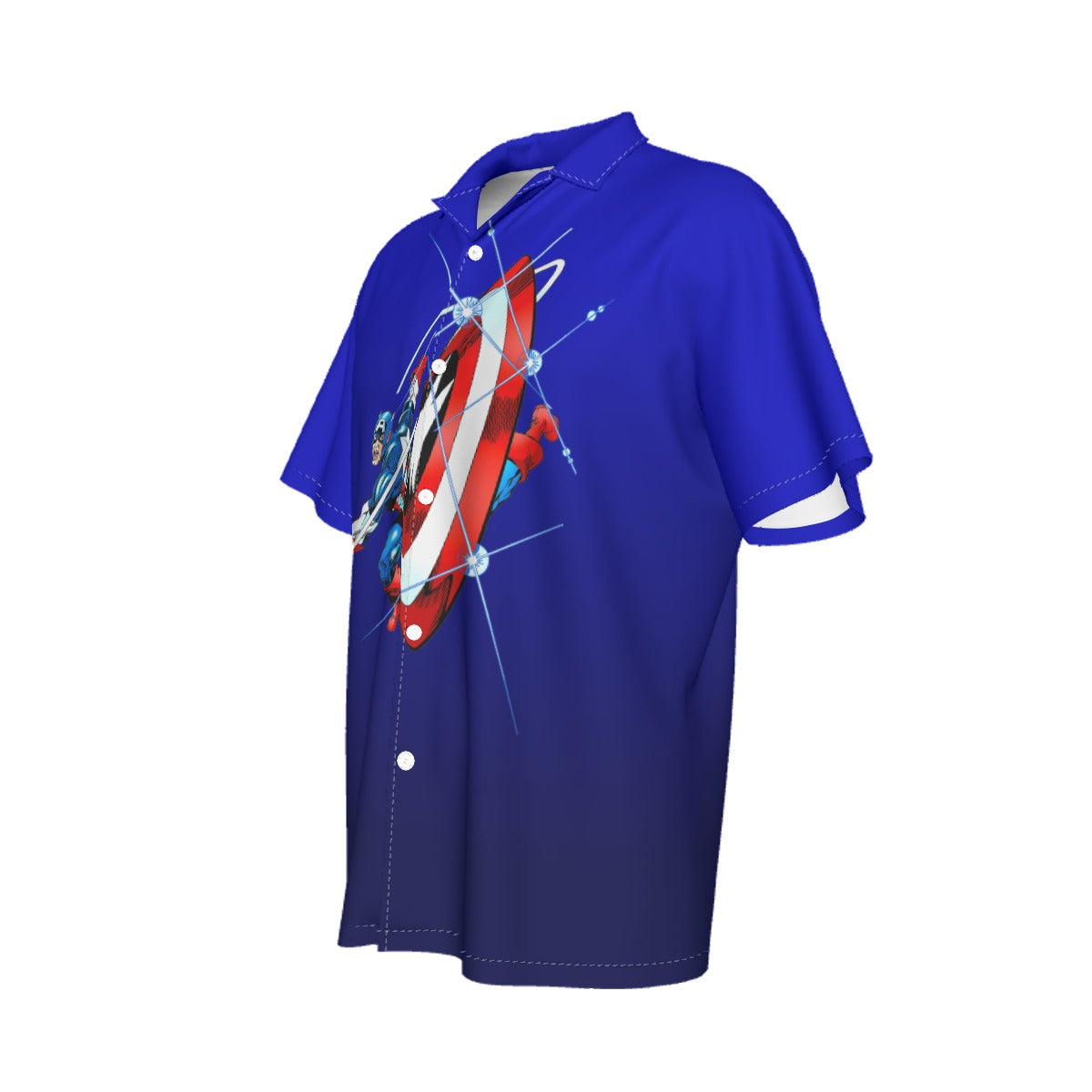 CAPTAIN AMERICA RED WHITE AND BOOM ALL OVER PRINT SHIRT AND TANK TOP