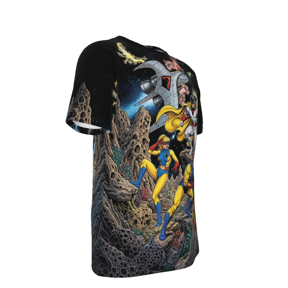 SPACE GHOST GO All Over Print Shirt & Tank Top - ORIGINAL ART BY EKA