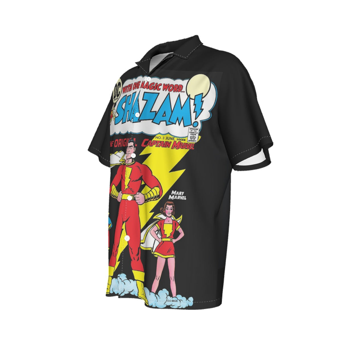 SHAZAM 3 UP ALL OVER PRINT SHIRT AND TANK TOP