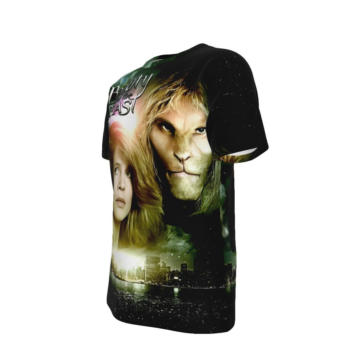 BEAUTY AND THE BEAST TV CD COVER OVER PRINT SHIRT AND TANK TOP