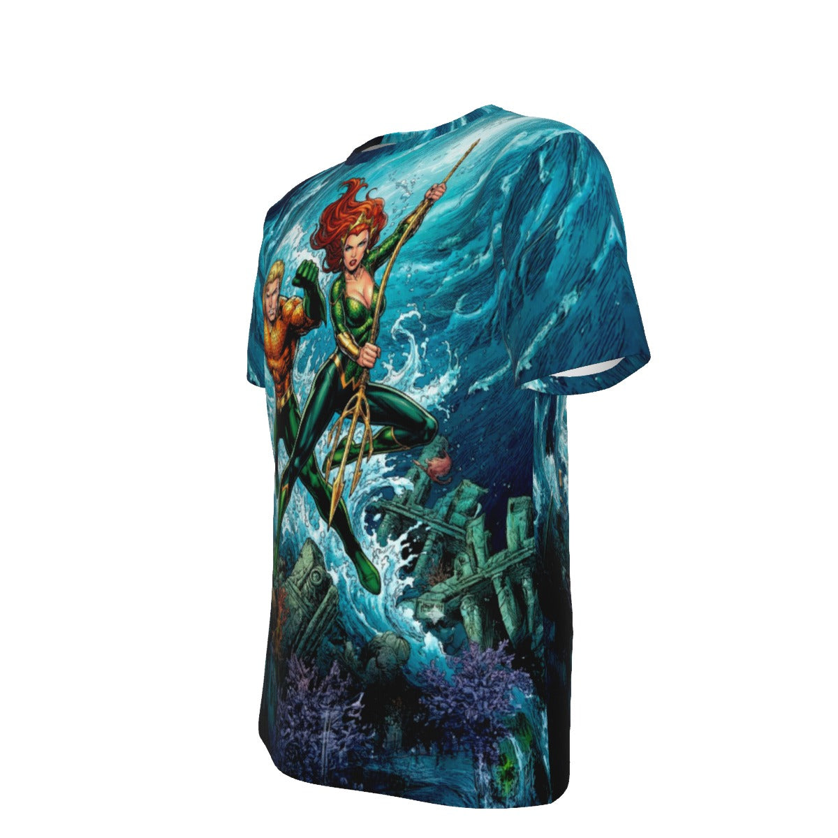 AQUAMAN MERA GO All Over Print Shirt & Tank Top - ORIGINAL ART