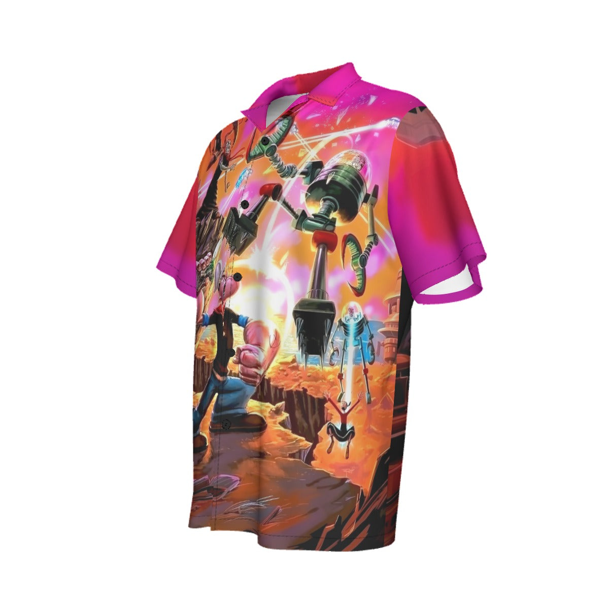 POPEYE VS MARS ATTACK ALL OVER PRINT SHIRT AND TANK TOP