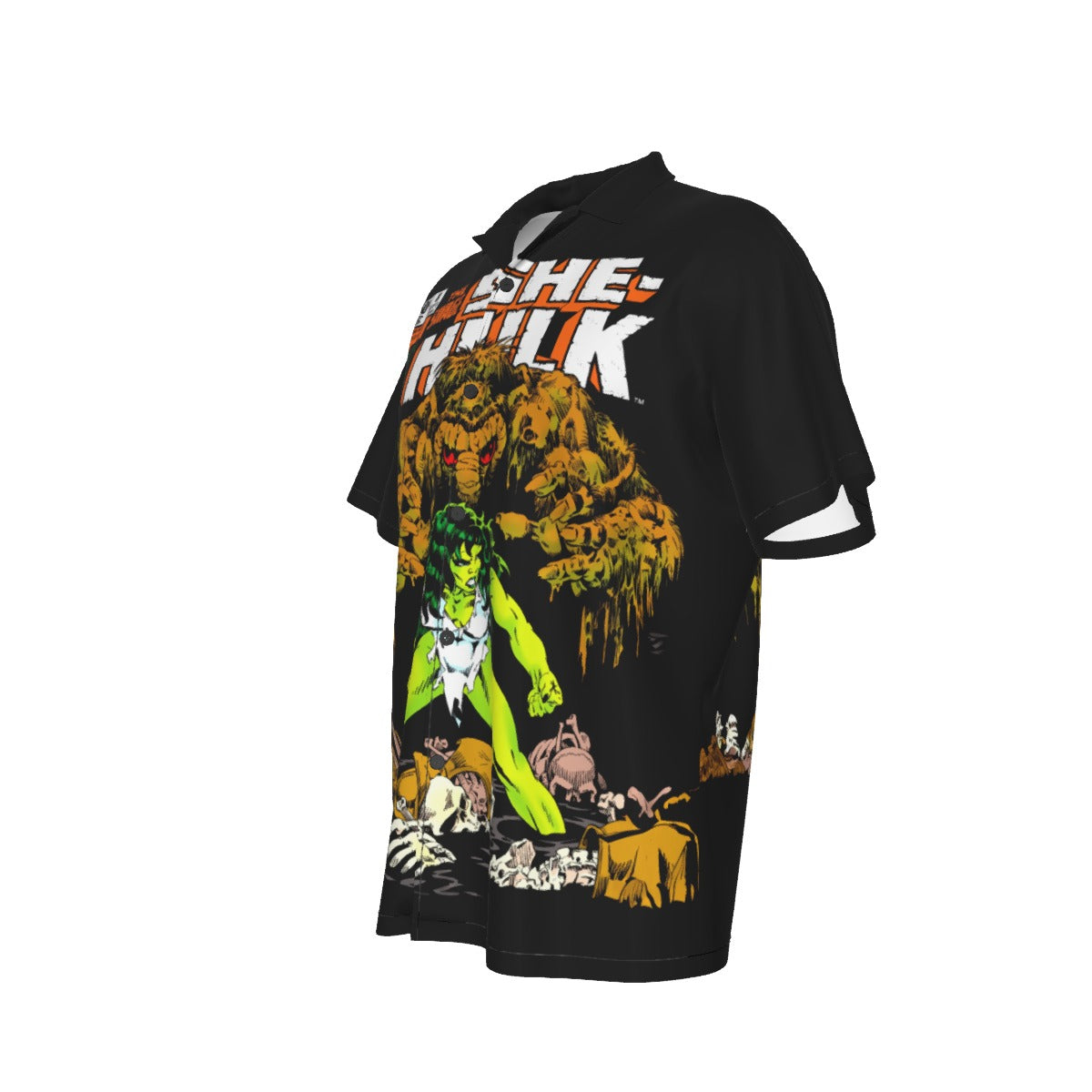 SAVAGE SHE-HULK 78 OVER PRINT SHIRT AND TANK TOP- MICHAEL GOLDEN ART