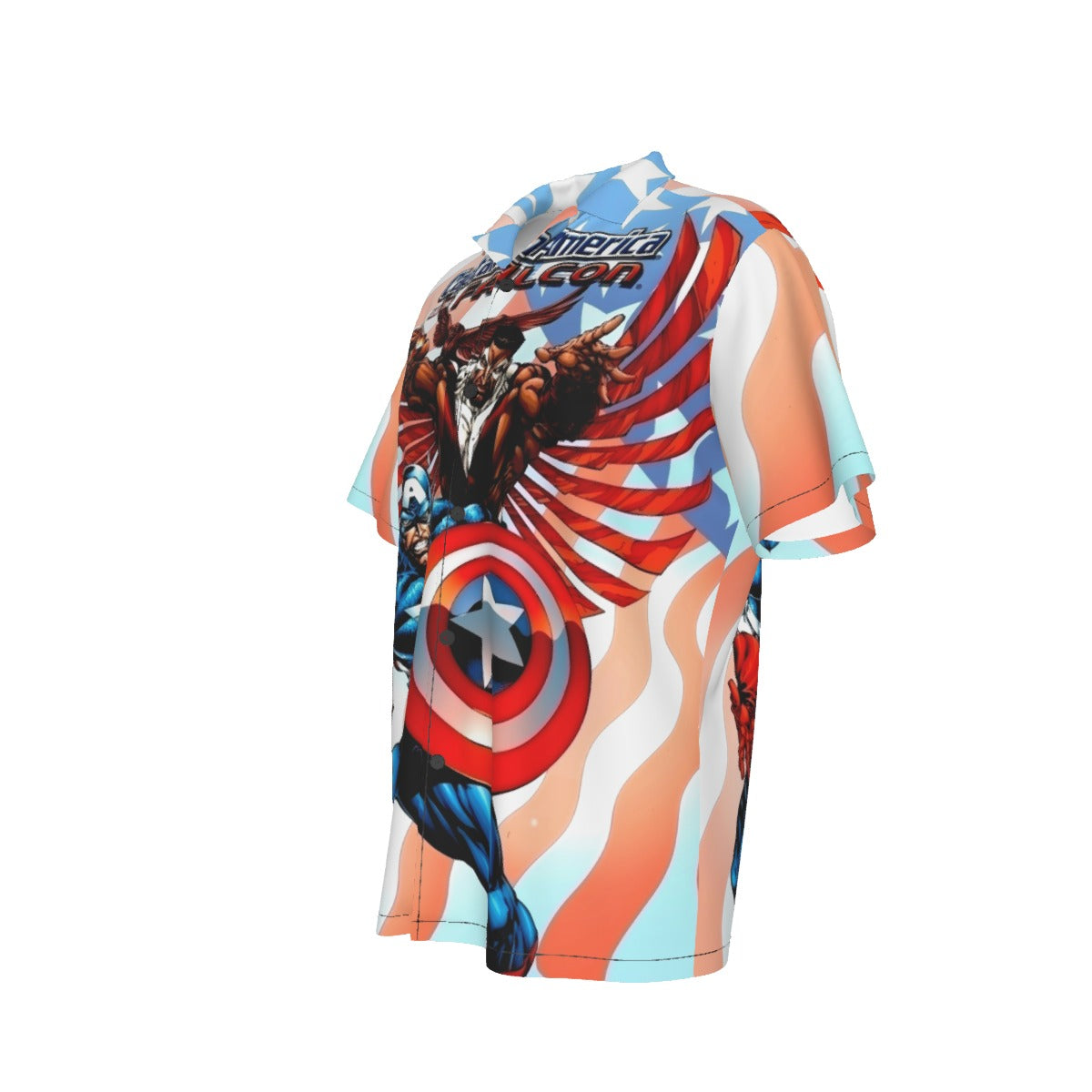 CAPTAIN AMERICA FALCON COLLECTION 2 ALL OVER PRINT SHIRT AND TANK TOP