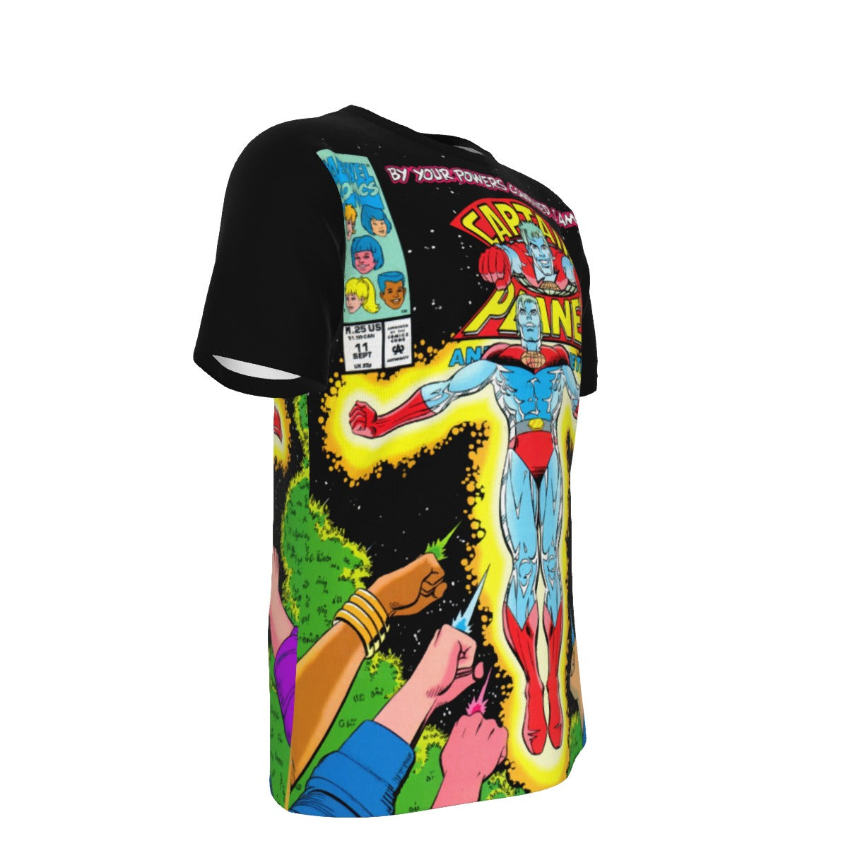 CAPTAIN PLANET 11 All Over Print Shirt & Tank Top- DAVE COCKRUM ART
