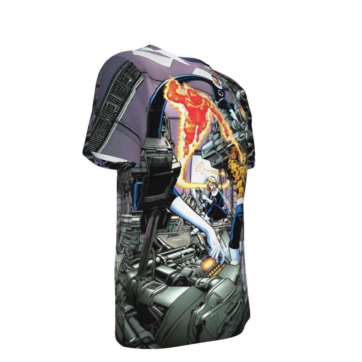 FANTASTIC FOUR PIN UP ALL OVER PRINT SHIRT AND TANK TOP - PEREZ ART