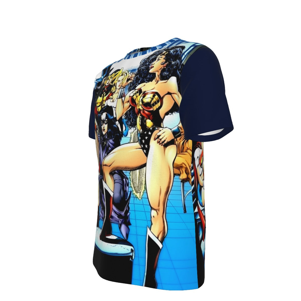 WONDER WOMAN & JUSTCIE LEAGUE OF AMAZONS PIN UP ALL OVER PRINT SHIRT AND TANK TOP (Copy)