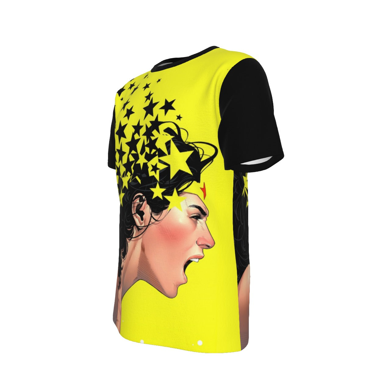 WONDER WOMAN NEGATIVE SPACE ALL OVER PRINT SHIRT AND TANK TOP