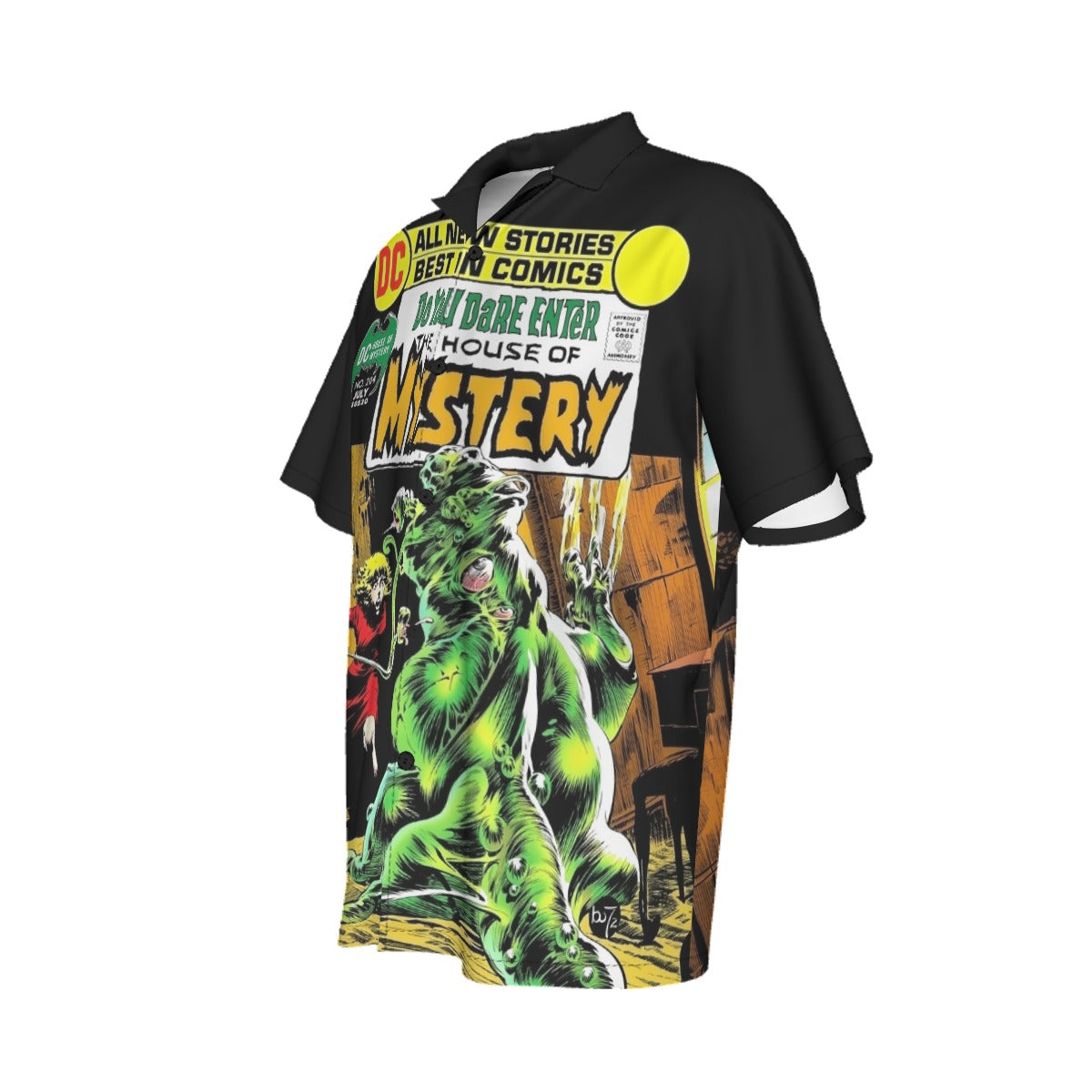 HOUSE OF MYSTERY 204  ALL OVER PRINT SHIRT AND TANK TOP- BERNIE WRIGHTSON