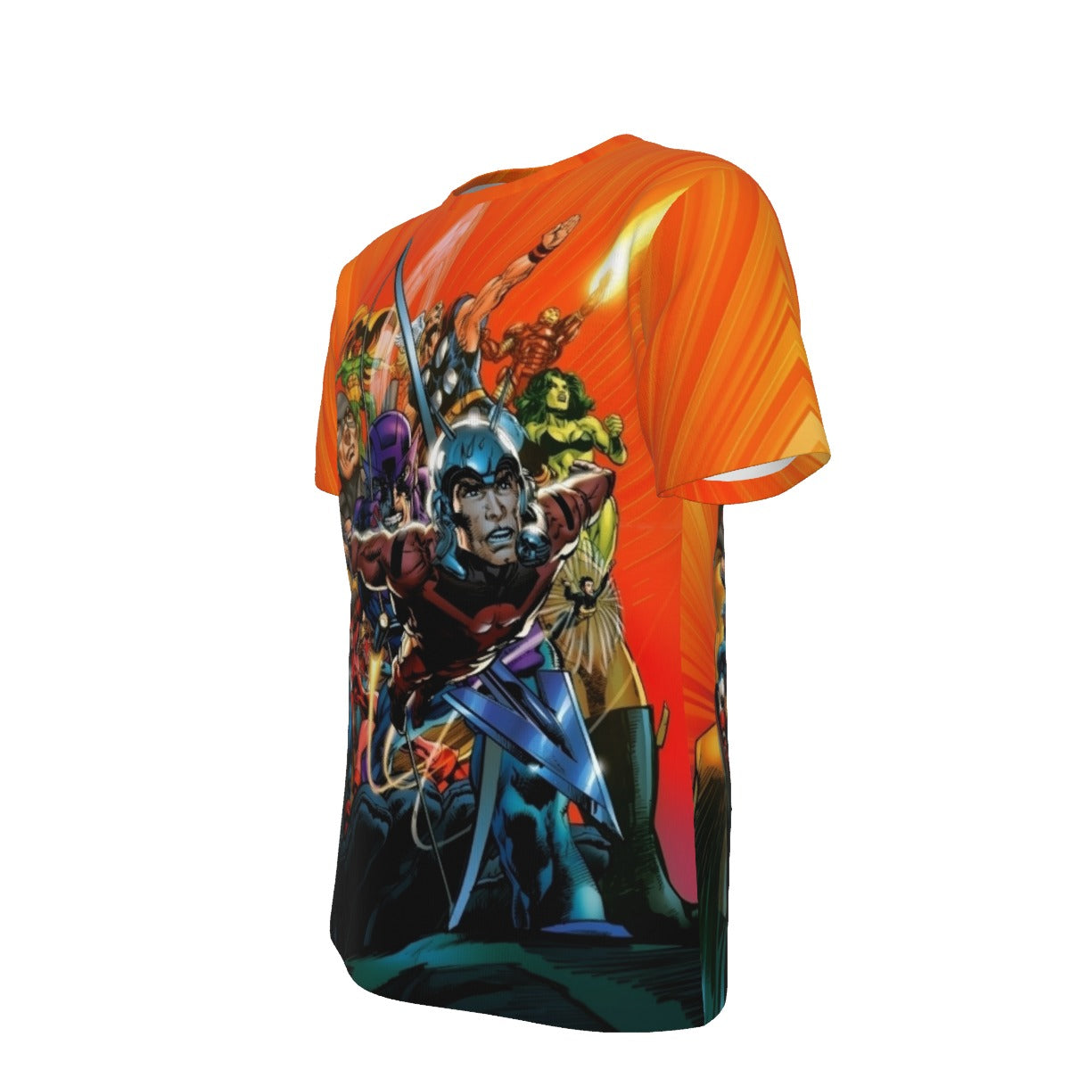 NEW AVENGERS POSTER BY NEAL ADAMS ALL OVER PRINT SHIRT AND TANK TOP