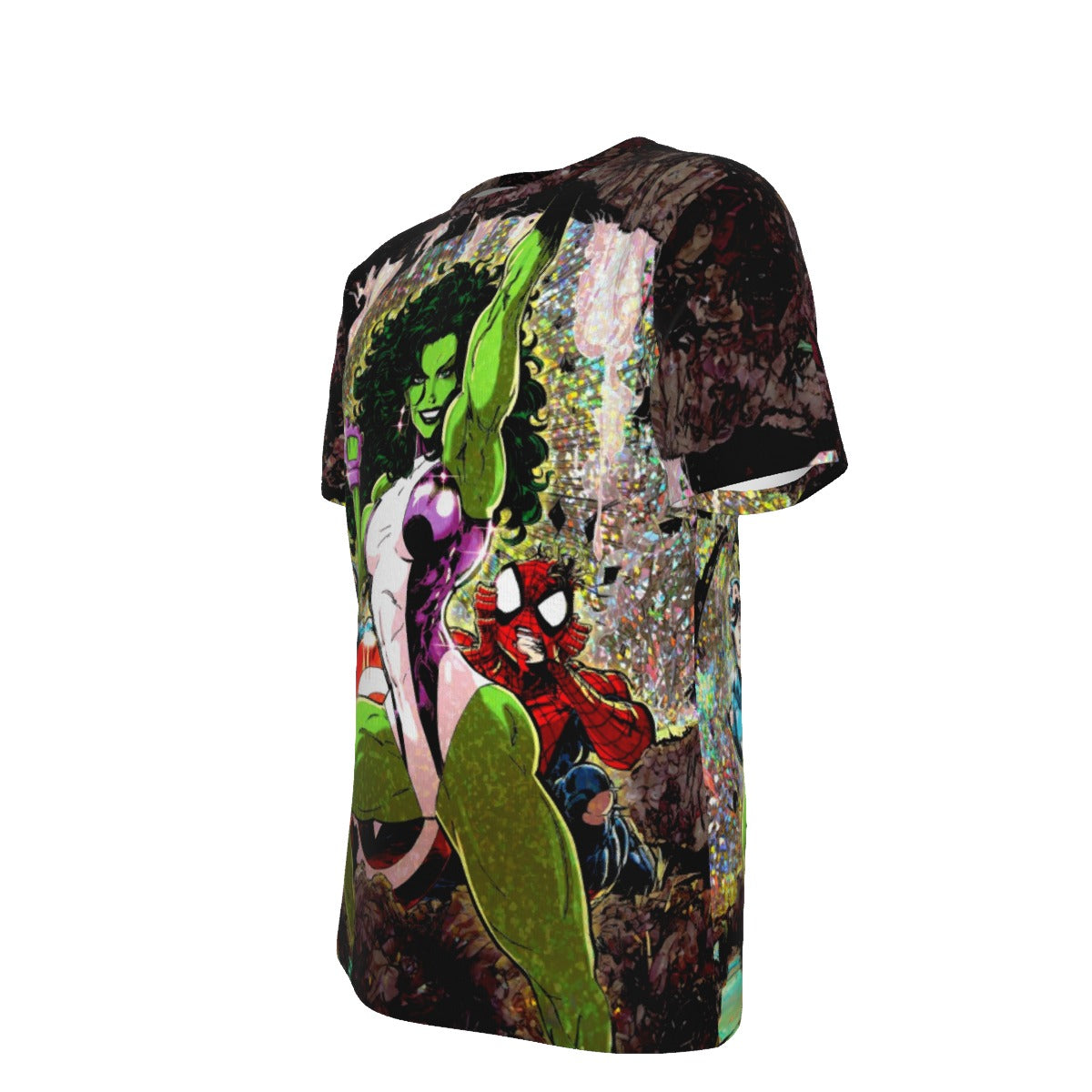 SHE-HULK 1 V2 OVER PRINT SHIRT AND TANK TOP- ELECTRO - KAARE ANDREWS VARIANT