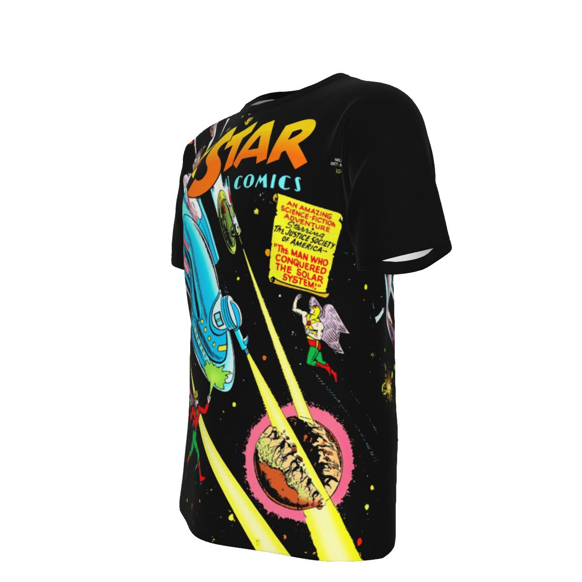 ALL STAR COMICS 55  PIN UP ALL OVER PRINT SHIRT AND TANK TOP- JSA