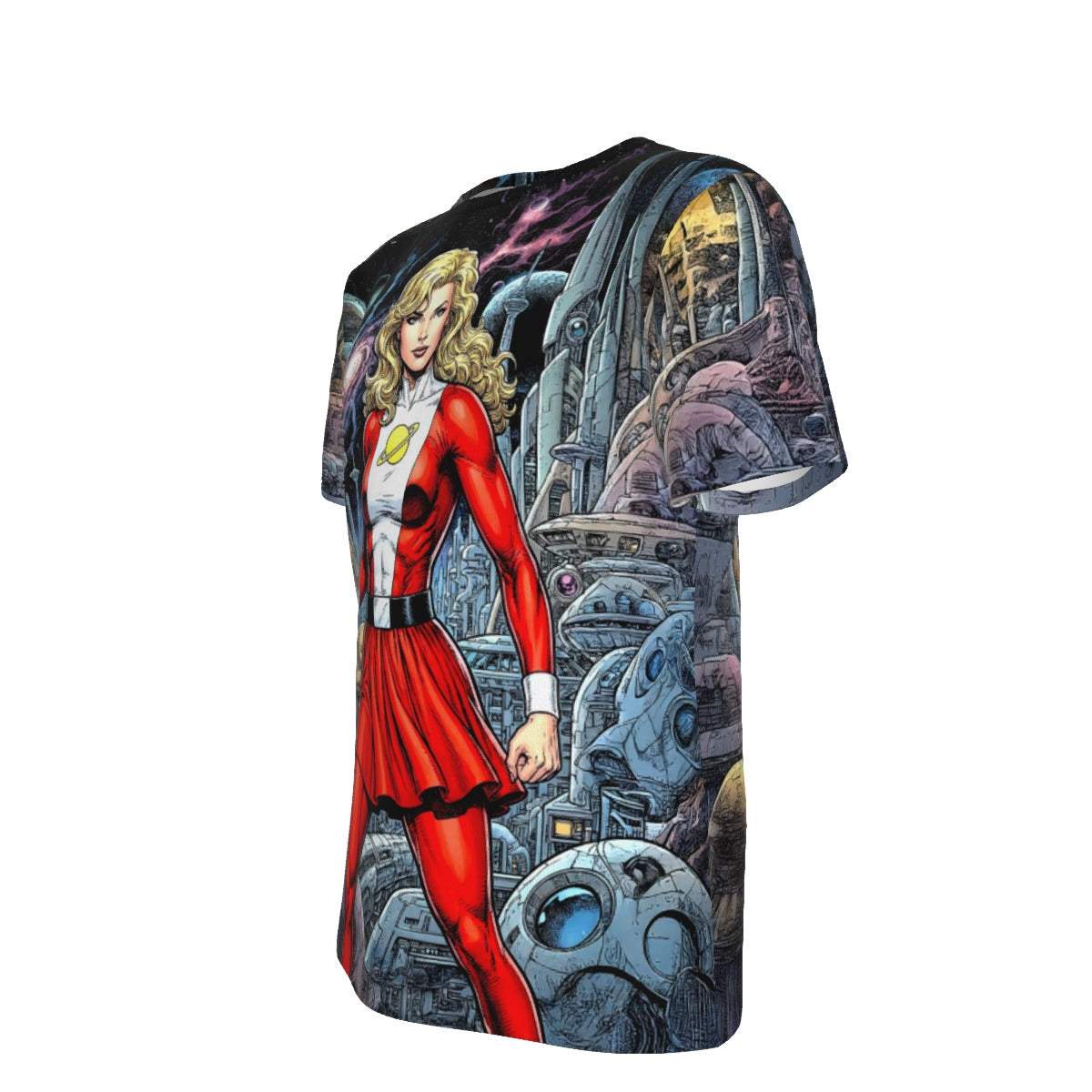 SATURN GIRL CLASSIC READY OVER PRINT SHIRT AND TANK TOP - ORIGINAL ART