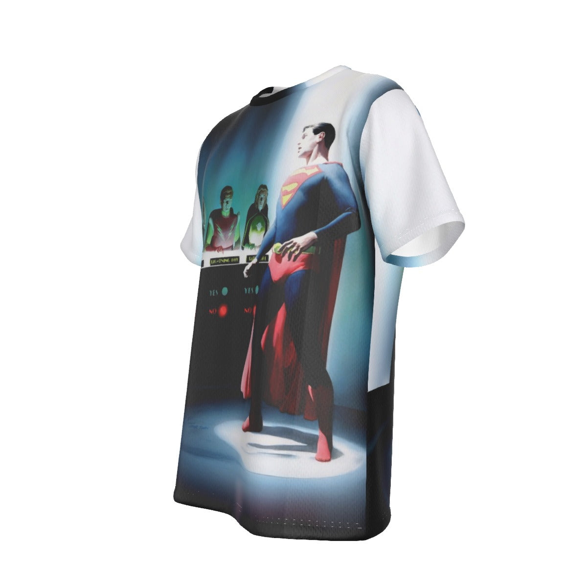 SUPERBOY AND LEGION TRYOUTS OVER PRINT SHIRT AND TANK TOP - ALEX ROSS ART