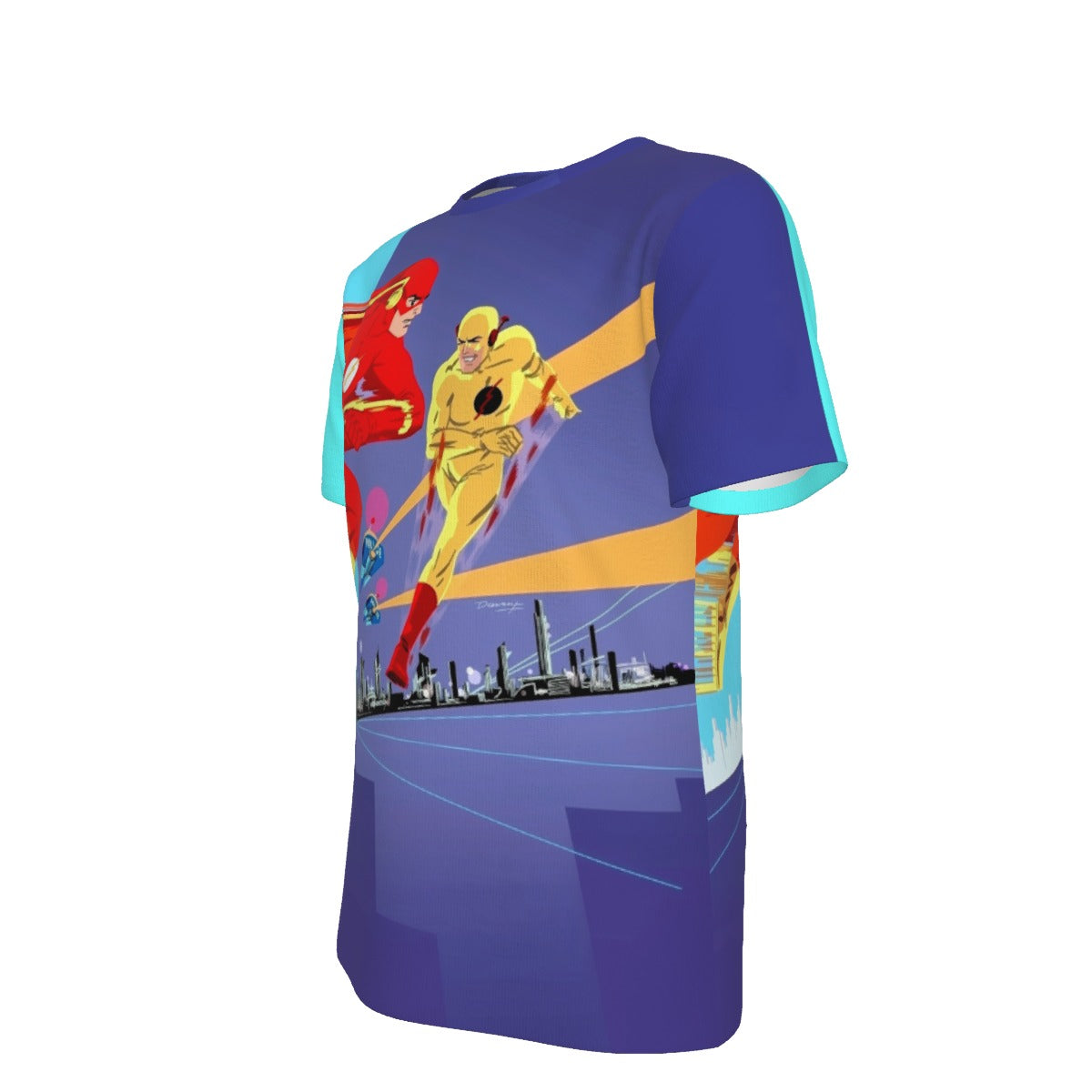 FLASH VS REVERSE FLASH ALL OVER PRINT SHIRT AND TANK TOP - DARWYN COOKE