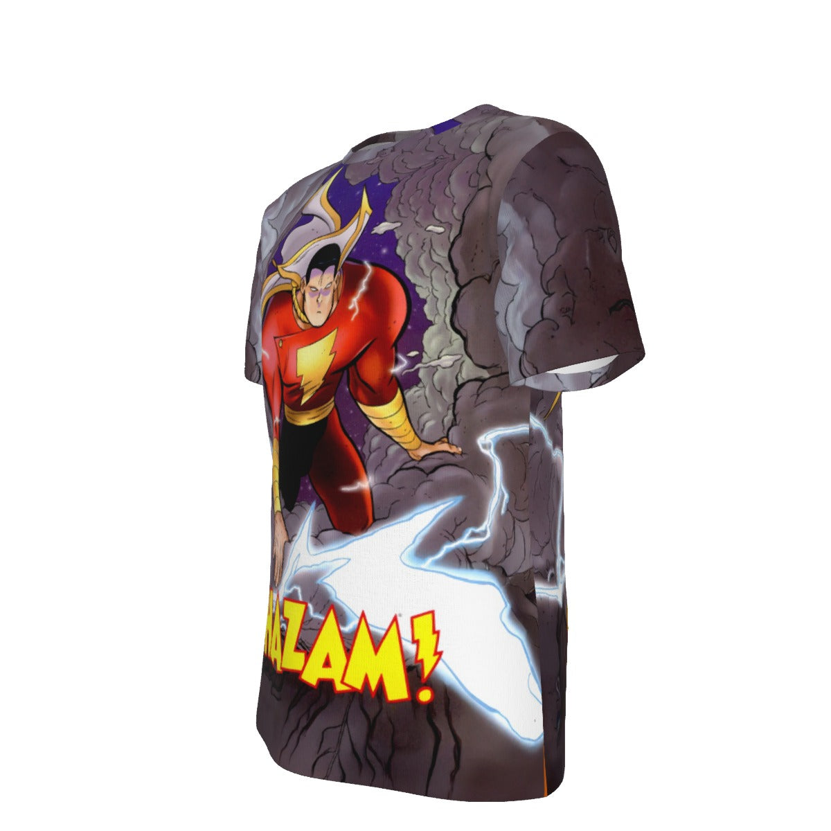 SHAZAM PIN UP ALL OVER PRINT SHIRT AND TANK TOP- KEVIN SMITH ART