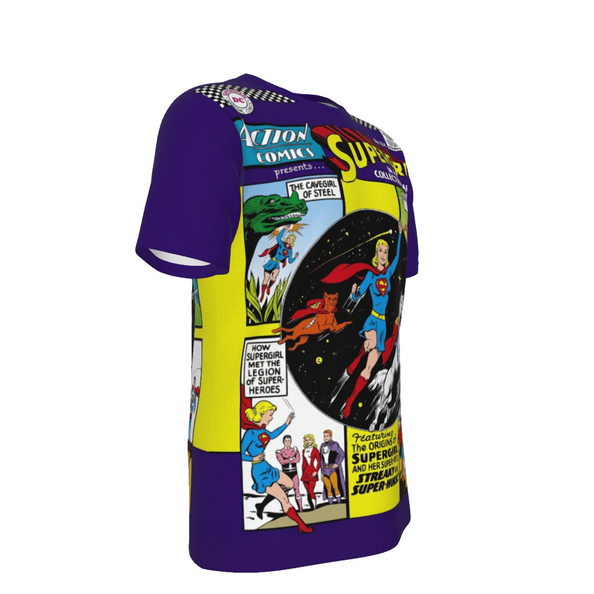 ACTION 334 All Over Print Shirt & Tank Top - SUPERGIRL