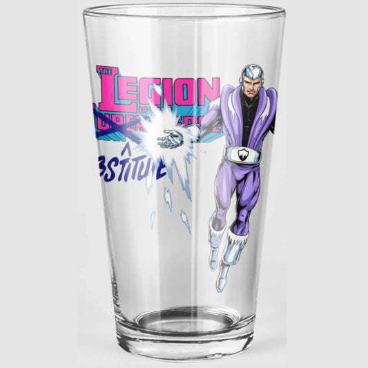 POLARBOY OF THE LEGION OF SUBSTITUTE HEROES Pint Glass (with Free Shipping)