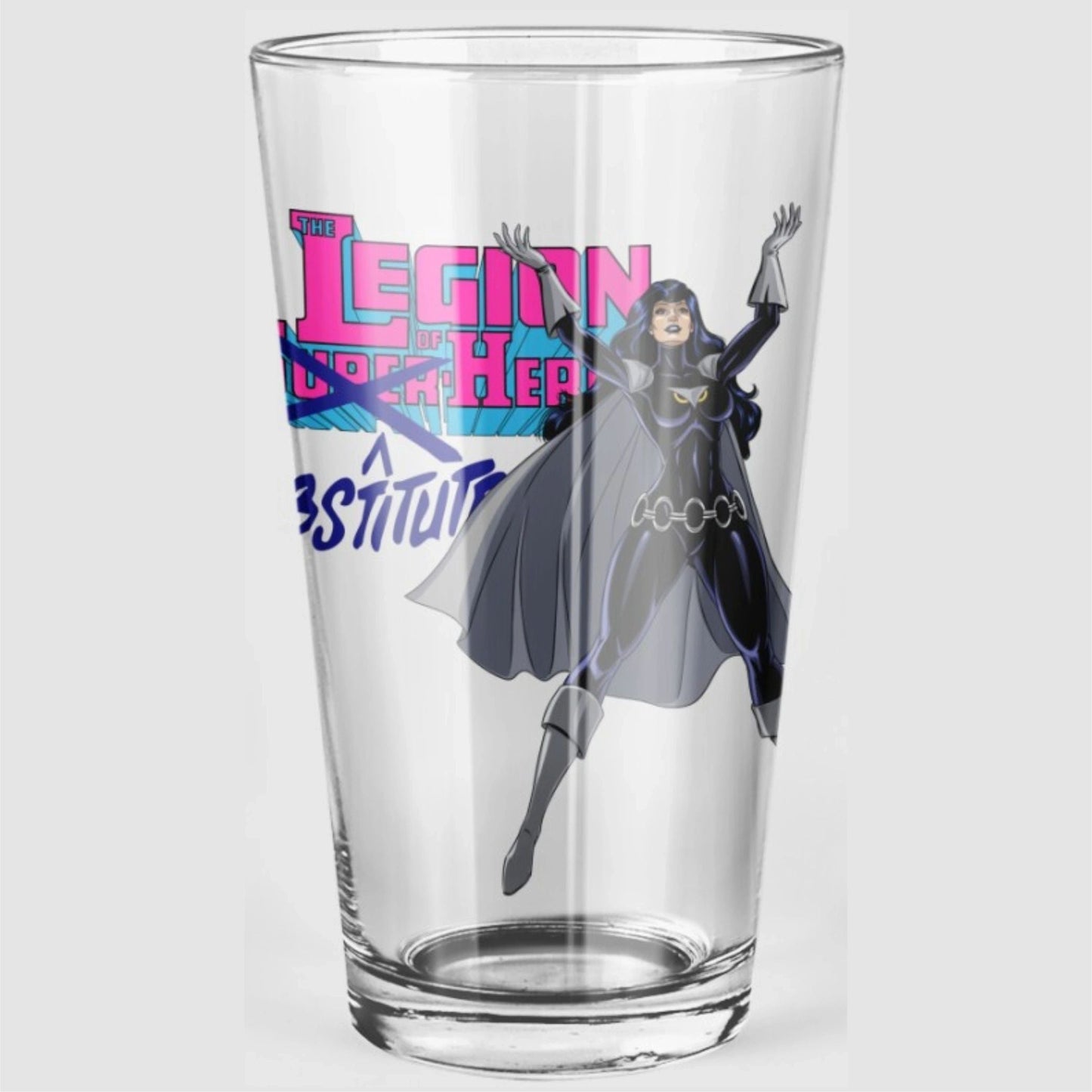 NIGHT GIRL OF THE LEGION OF SUBSTITUTE HEROES Pint Glass (with Free Shipping)