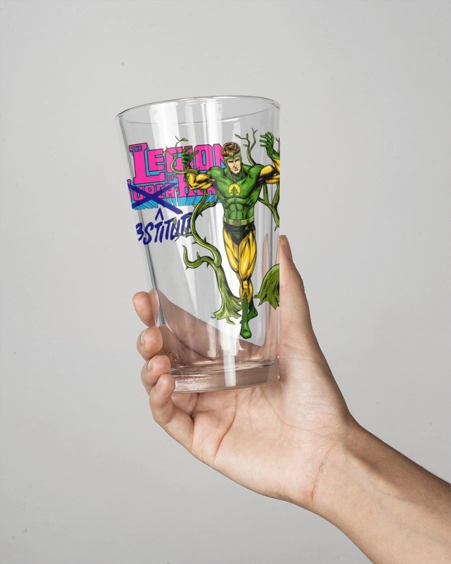 CHLORORPHYLL KID OF THE LEGION OF SUBSTITUTE HEROES Pint Glass (with Free Shipping)