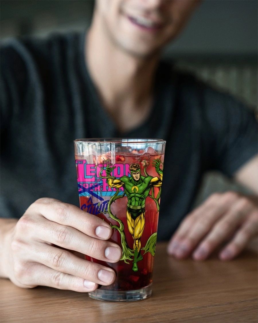 CHLORORPHYLL KID OF THE LEGION OF SUBSTITUTE HEROES Pint Glass (with Free Shipping)