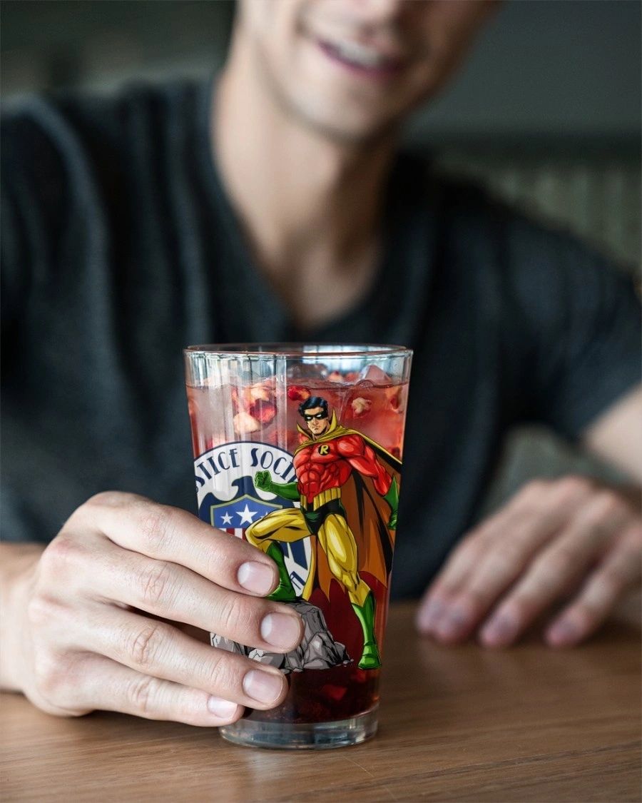 EARTH 2 ROBIN READY Pint Glass (with Free Shipping)